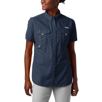 Columbia Overhemd Dames, PFG Bahama Short Sleeve Donkerblauw, 58ZSXPRBC